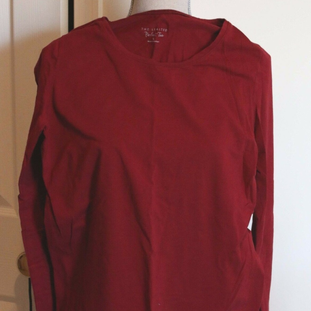 The Limited Red Long Sleeve Top Size Large Great